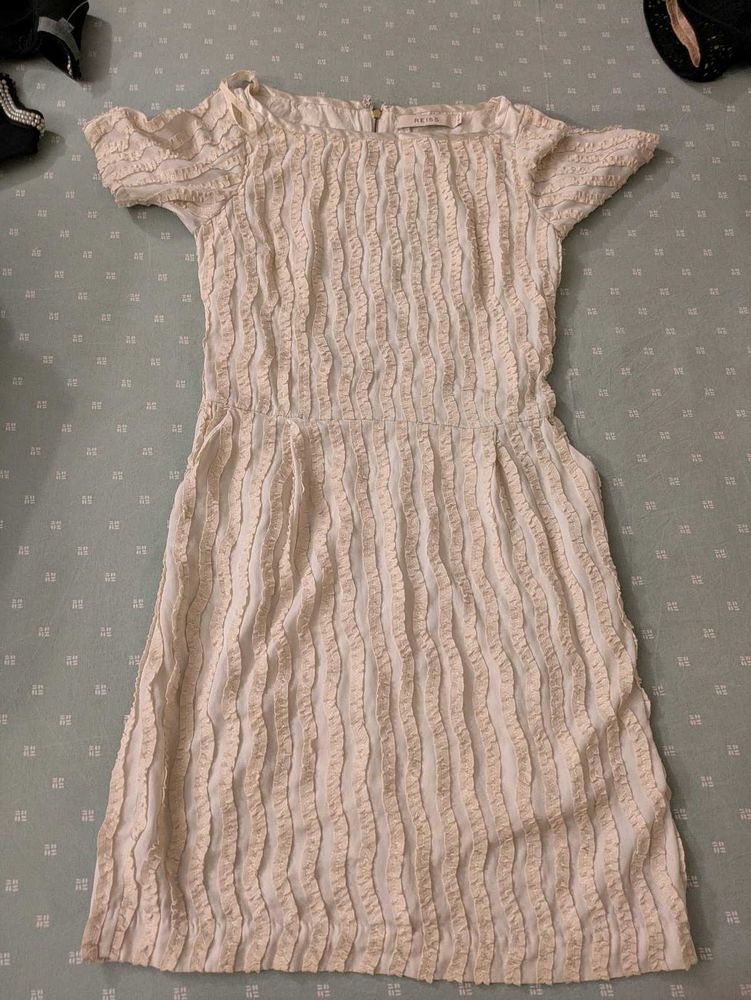 Textured Cream Dress