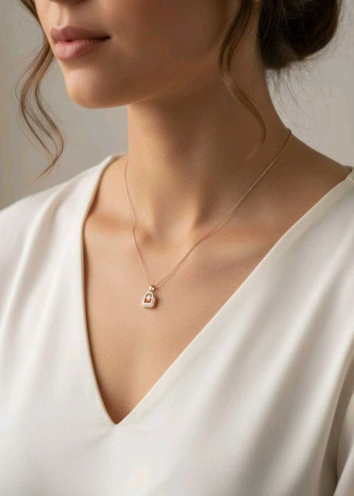 Lock Pendant Necklace for Women