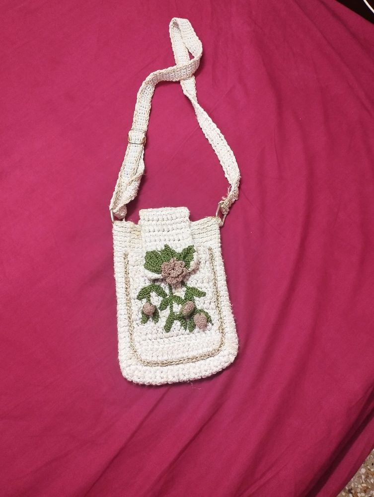 450 Sale...Mini Sling Bag. Crocheted