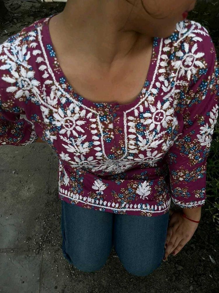 Embroidered Top