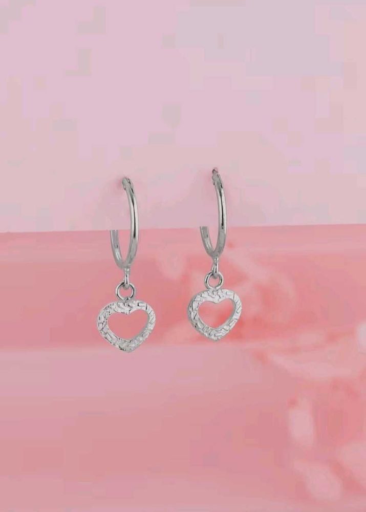 925 Silver Giva Heart Drop small Earrings