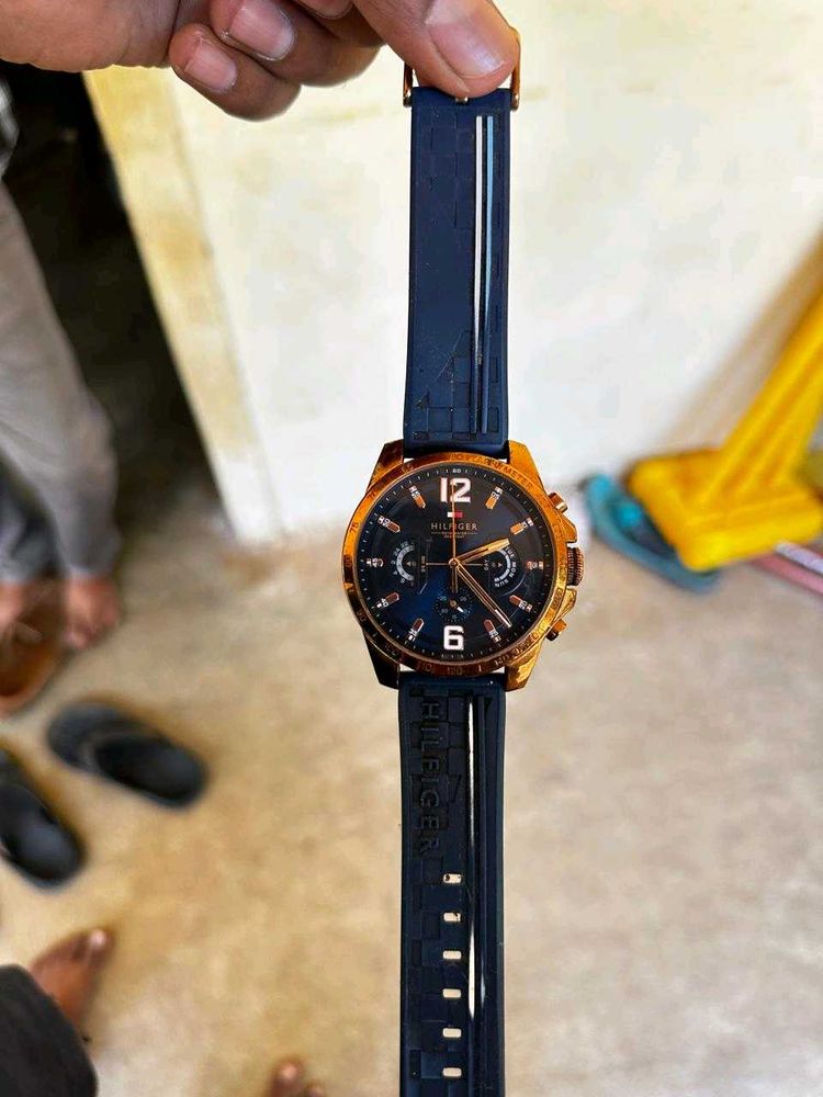 Tommy Hilfiger Silicone Blue Dial Men&#39;s Watch