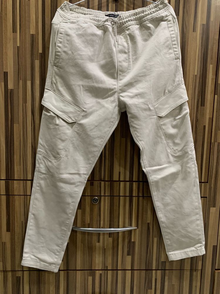 White Cargo Pants