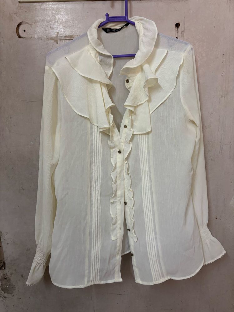 Zara White Shirt
