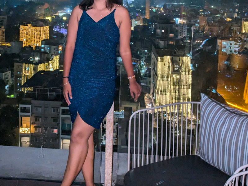 Sparkly Blue Party Dress