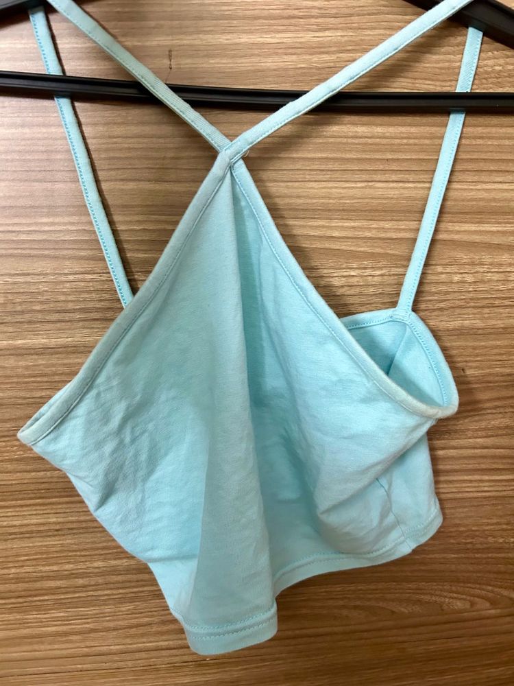 H&amp;m Basic Cross Neck Top