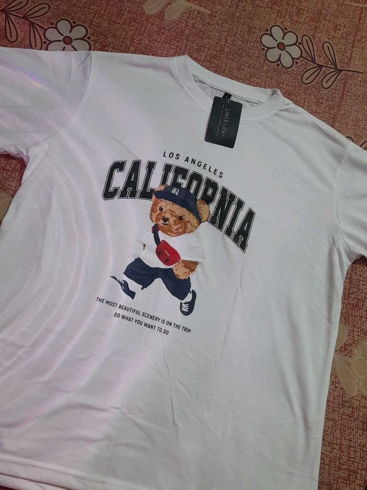 Cotton Blend Oversized T-shirt