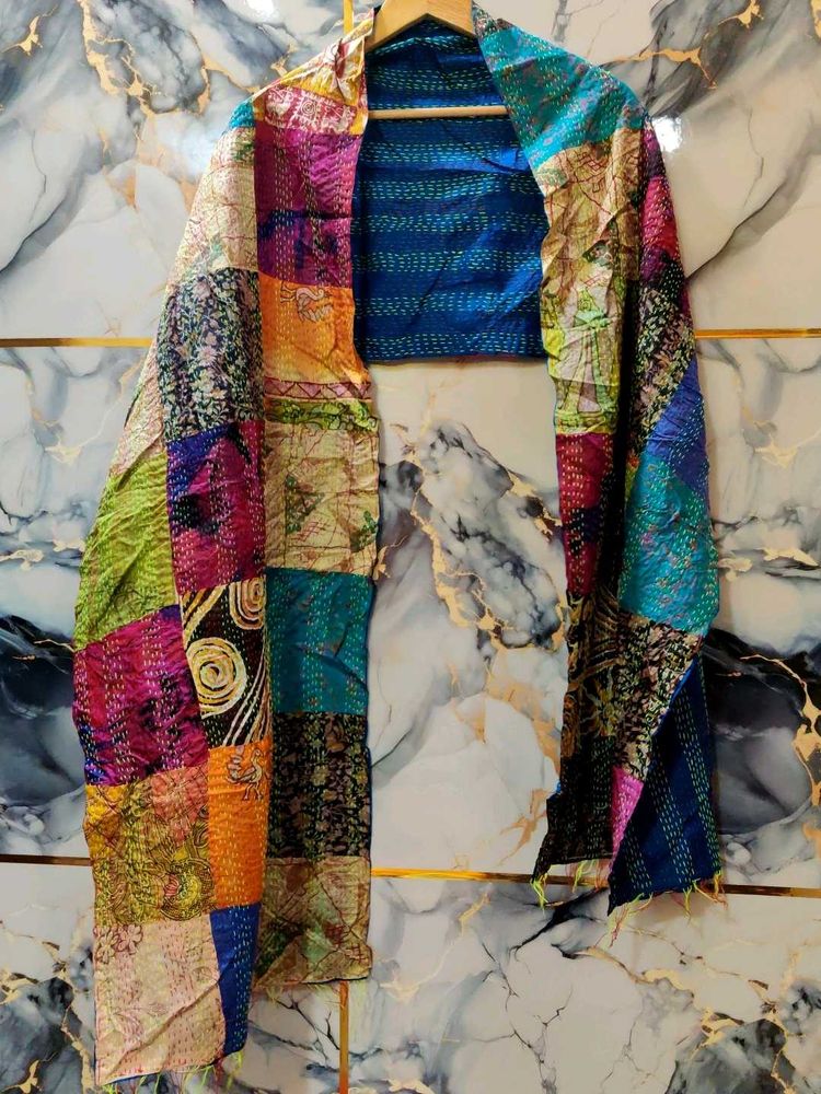 brand NEW KANTHA Patchwork Stole