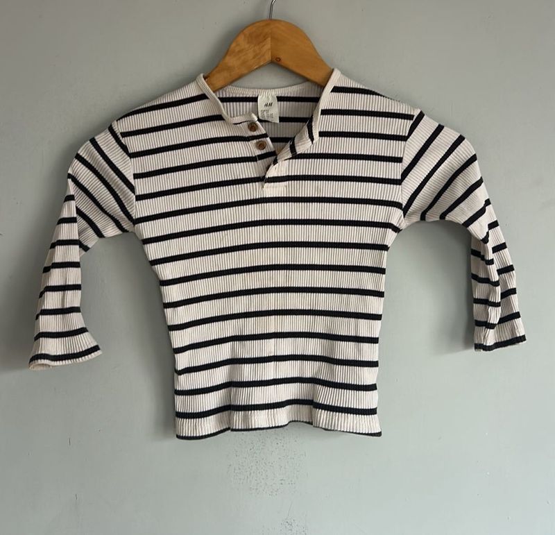 Striped Long Sleeve Top