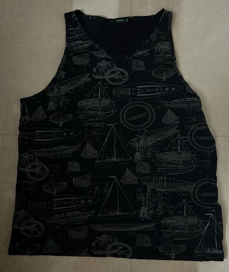 Free size sleevless tshirts for men (Pack of 2)