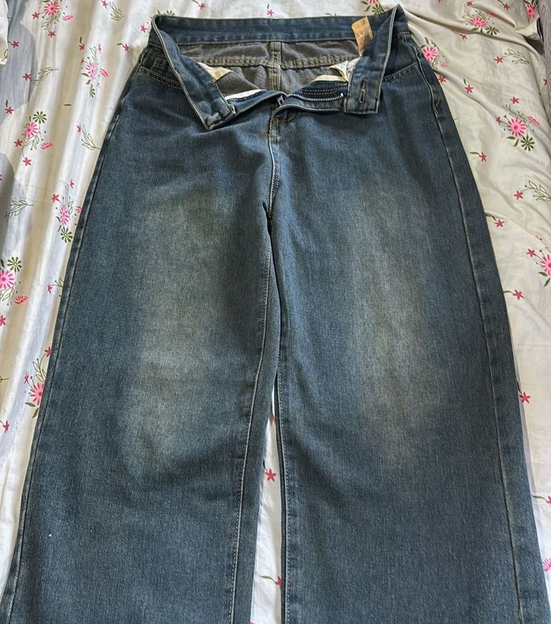 Wide Leg Denim Jeans