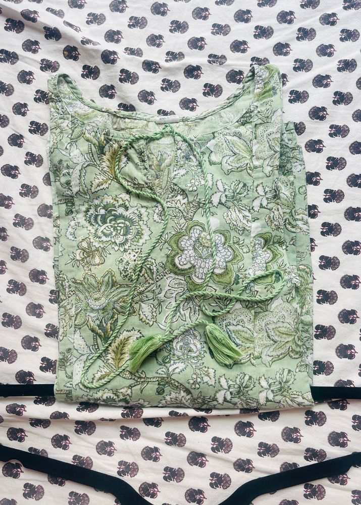 Short Floral Kurti