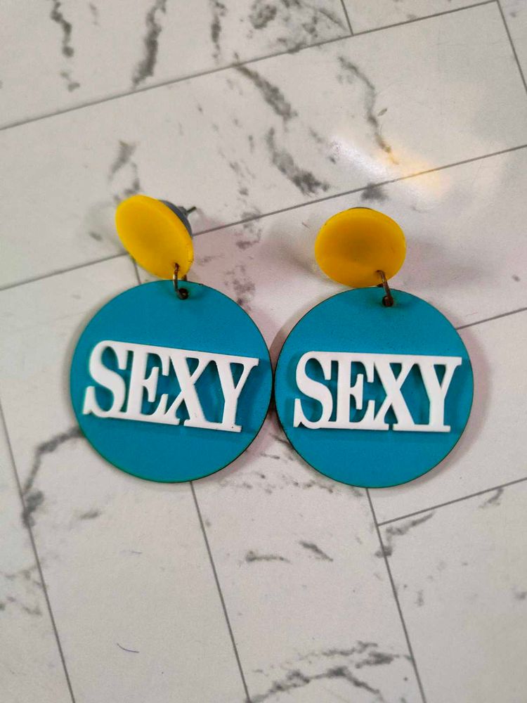 Statement &#39;Sexy&#39; Querky Earrings