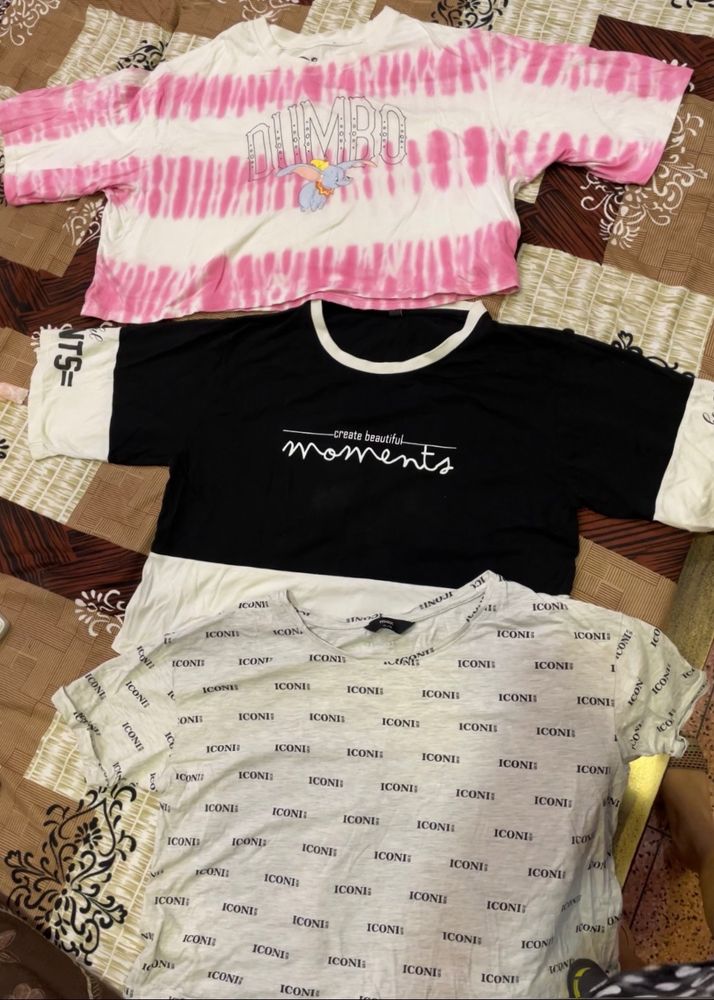 THREE CUTE LITTLE COMBO OF CROP TOPS