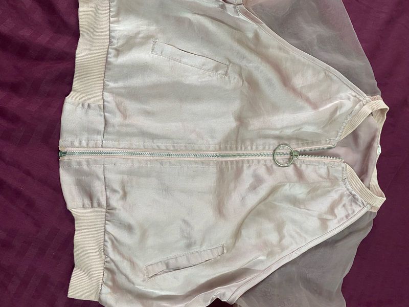 Champagne Bomber Jacket