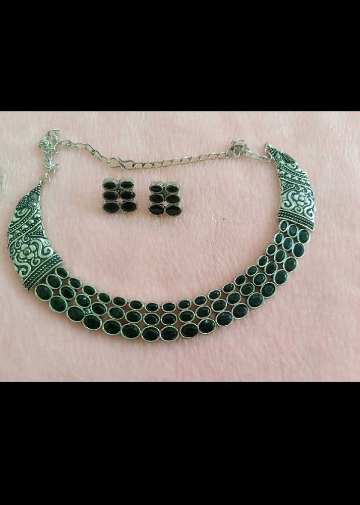 Silver Necklace Set