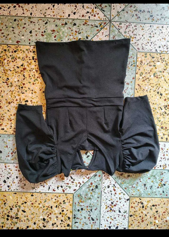 Tokyo Talkies Puff Sleeve Corset Top