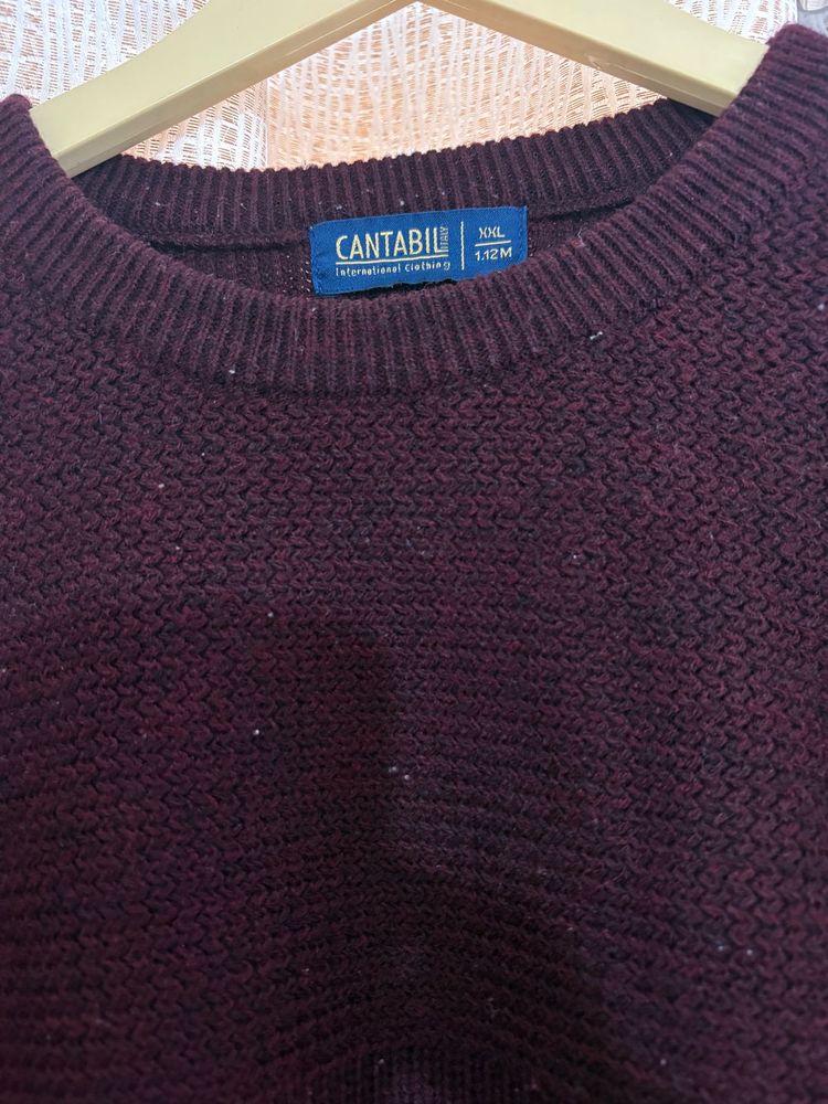 Burgundy Knit Pullover
