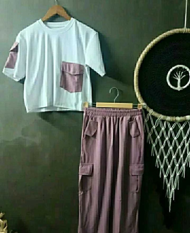 Trouser With Tshirt For Women And Surprising Gift