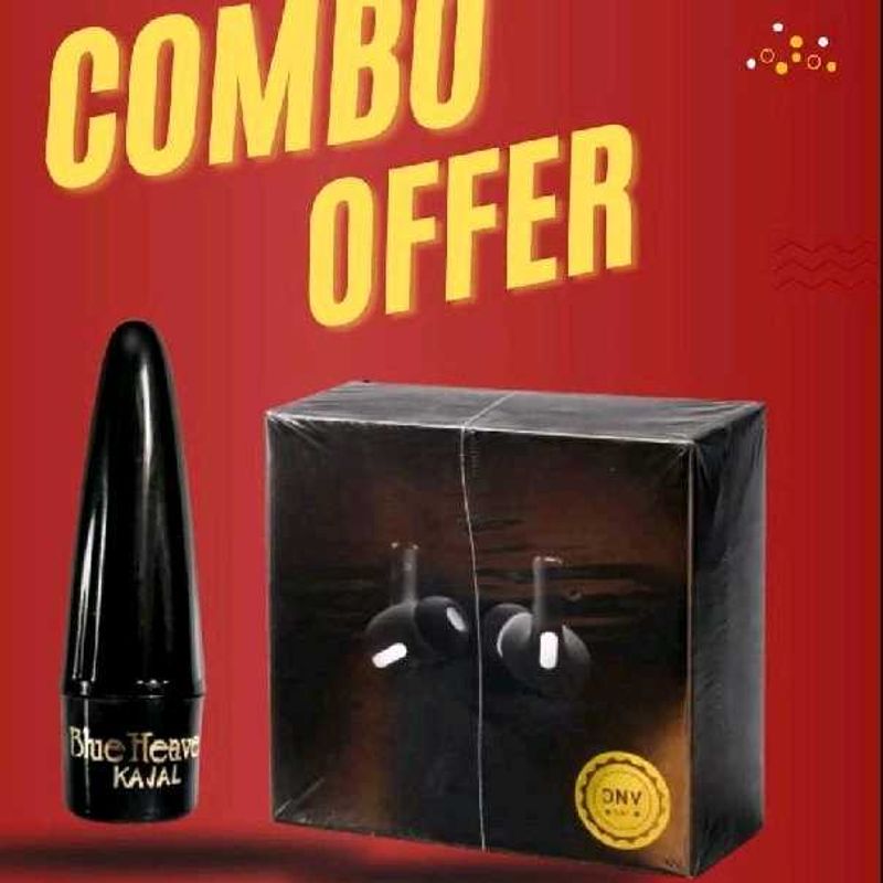 Blue Heaven Kajal &amp; Earbuds Combo