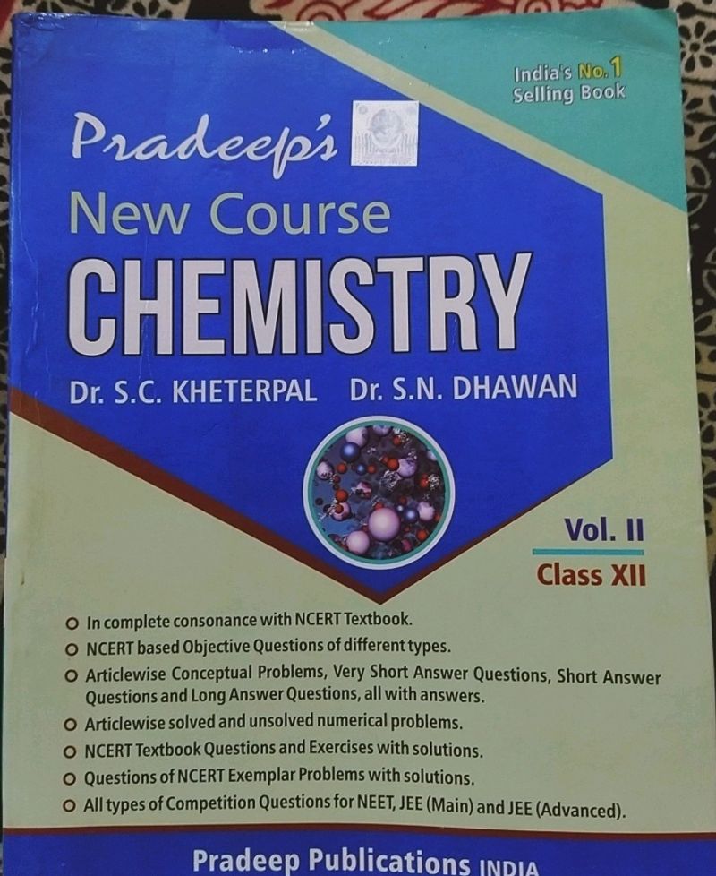 Pradeep&#39;s New course Chemistry Vol. 2 for IIT JEE