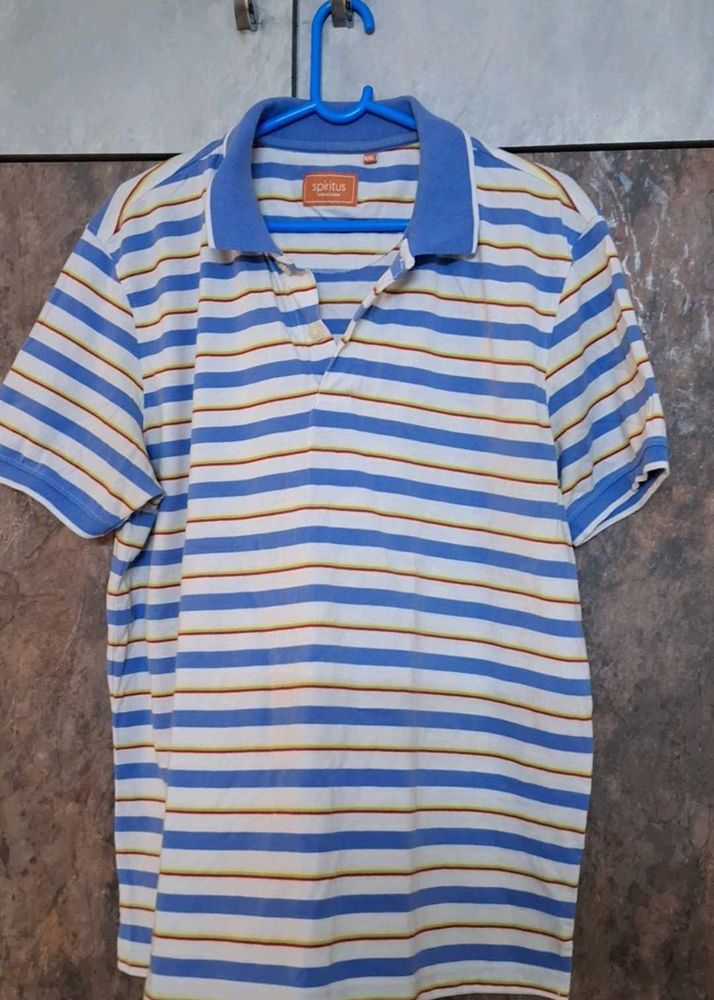 SPIRIT Stripe Polo Shirt