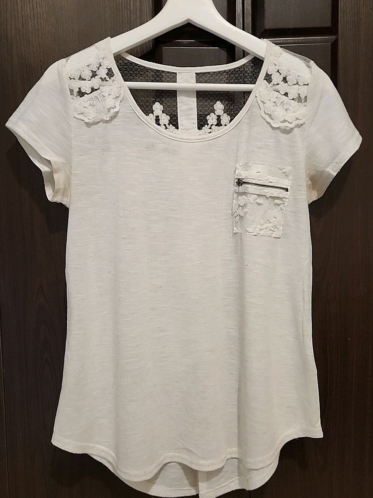 Top With Lace Detailing. Bought In The States.
