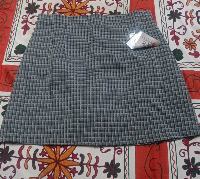 Checkered Mini Skirt
