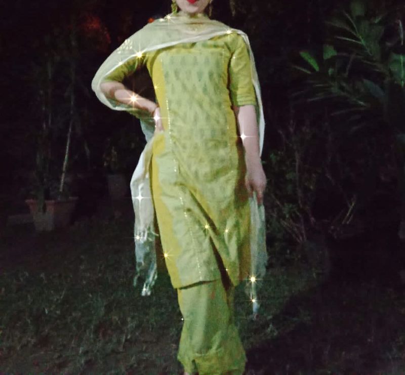 Green Kurta Set