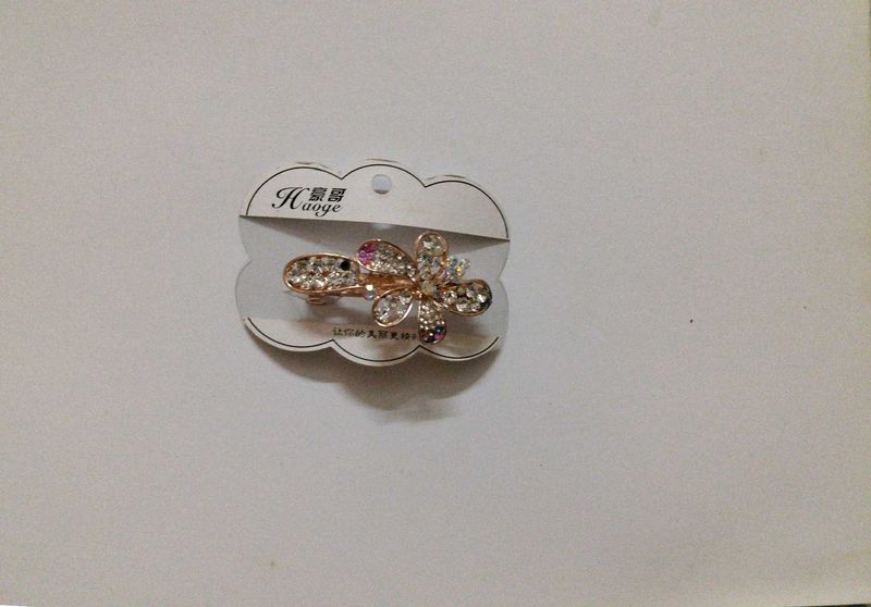 Sparkling Flower Hair Clip