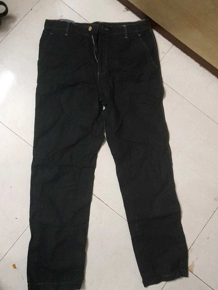 black Straight Pant