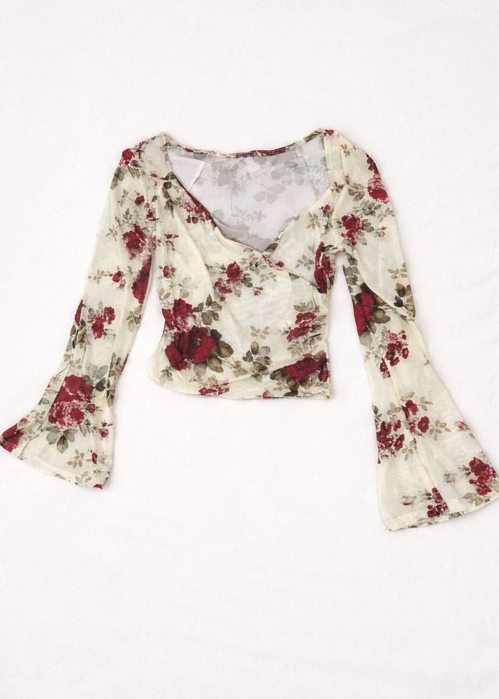 Floral Print Long Sleeve Top