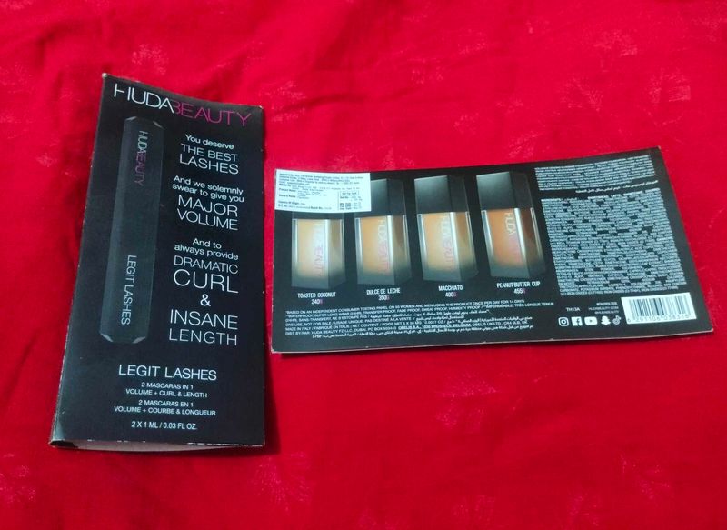 Sample Of Mascara And Foundation