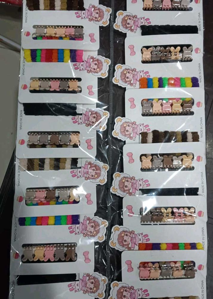 Combo Set Of 12 Hair Accessories