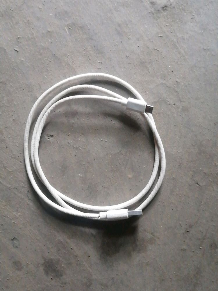 Micro USB Cable Colour White