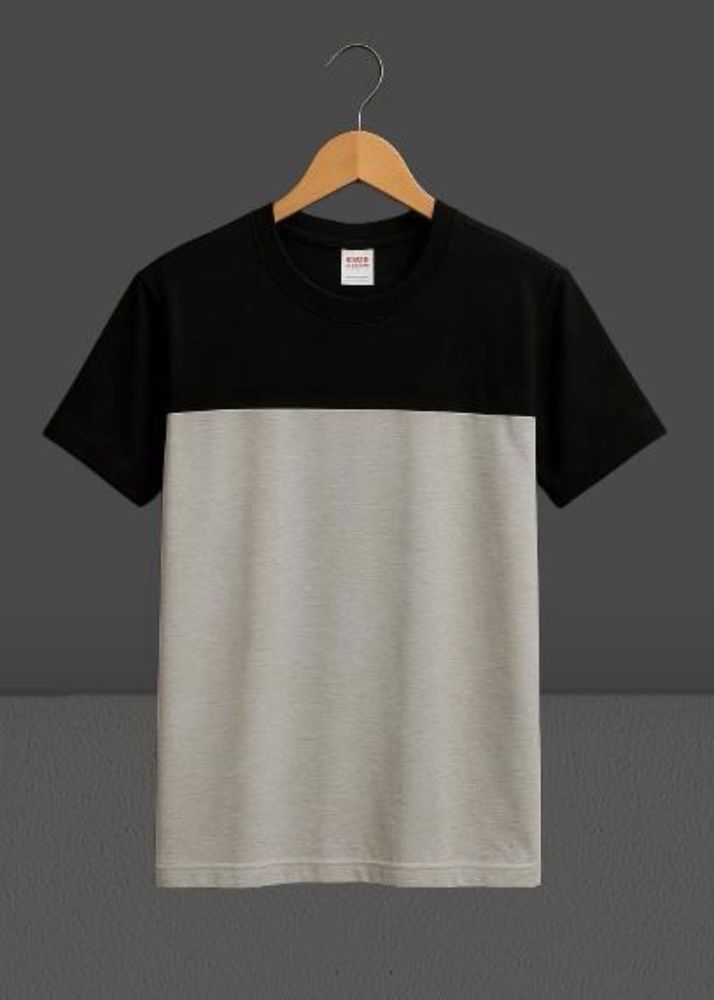 Color Block Tee - Black &amp; Grey