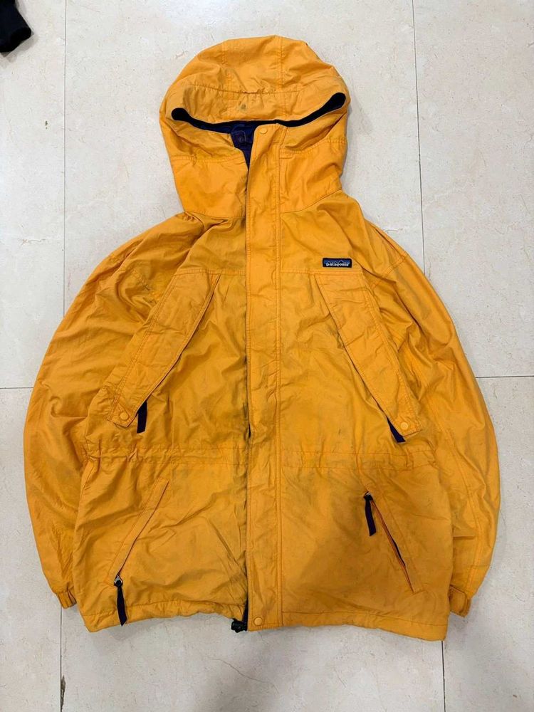 Patagonia Yellow Windbreaker Jacket