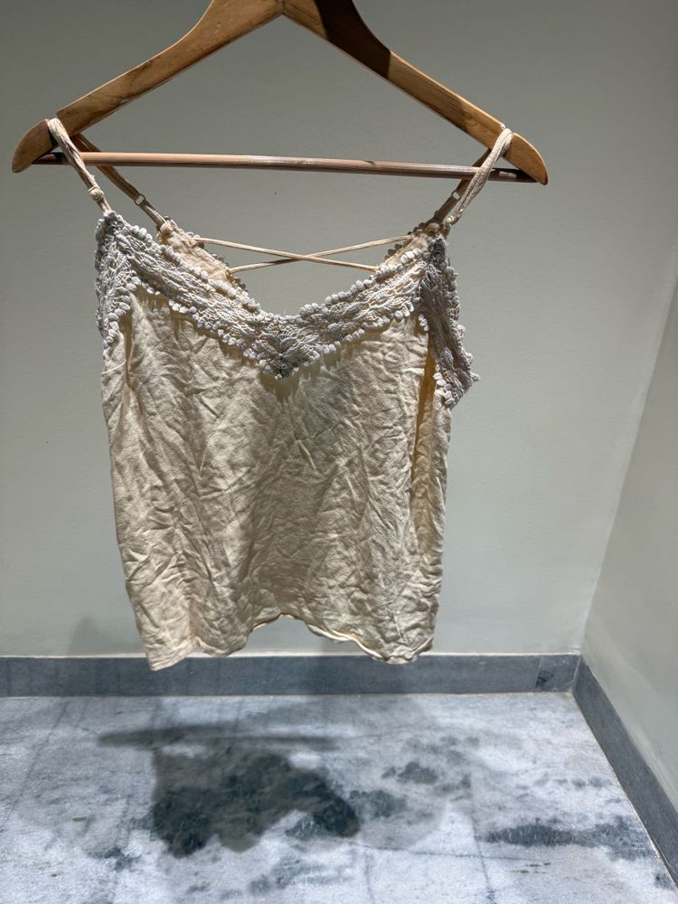 Lace Trim Cami Top