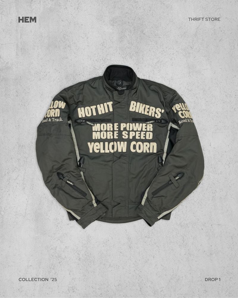 Yellow Corn Biker Jacket