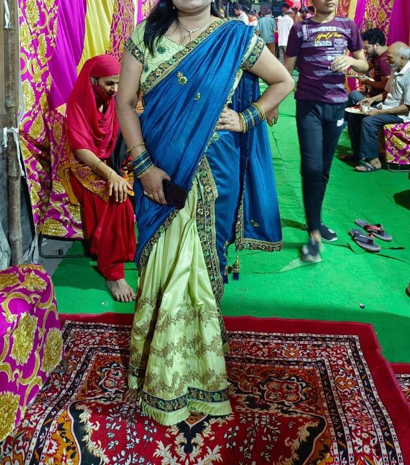 Double Shade Lehanga Saree