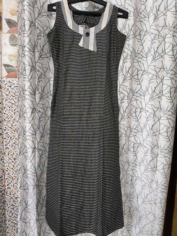 Black Stripes Kurta Set