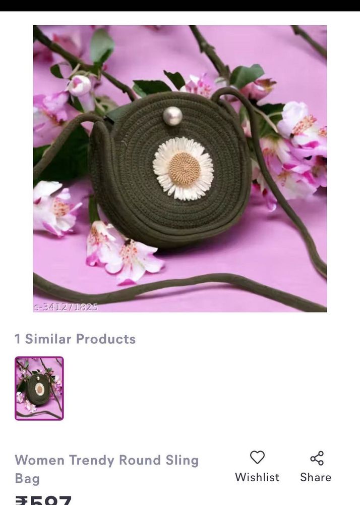 Trendy Round Sling Bag