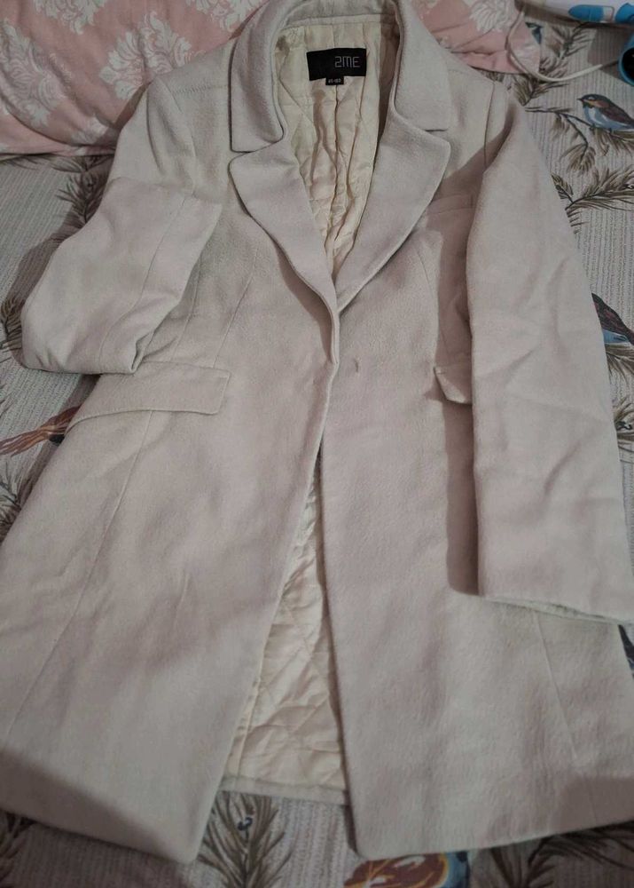 Elegant Cream Trench Coat