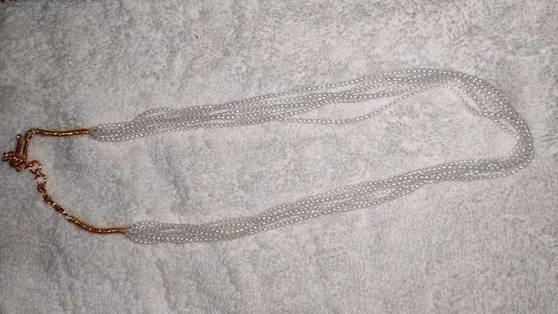 Crystal Pearl Strand Necklace