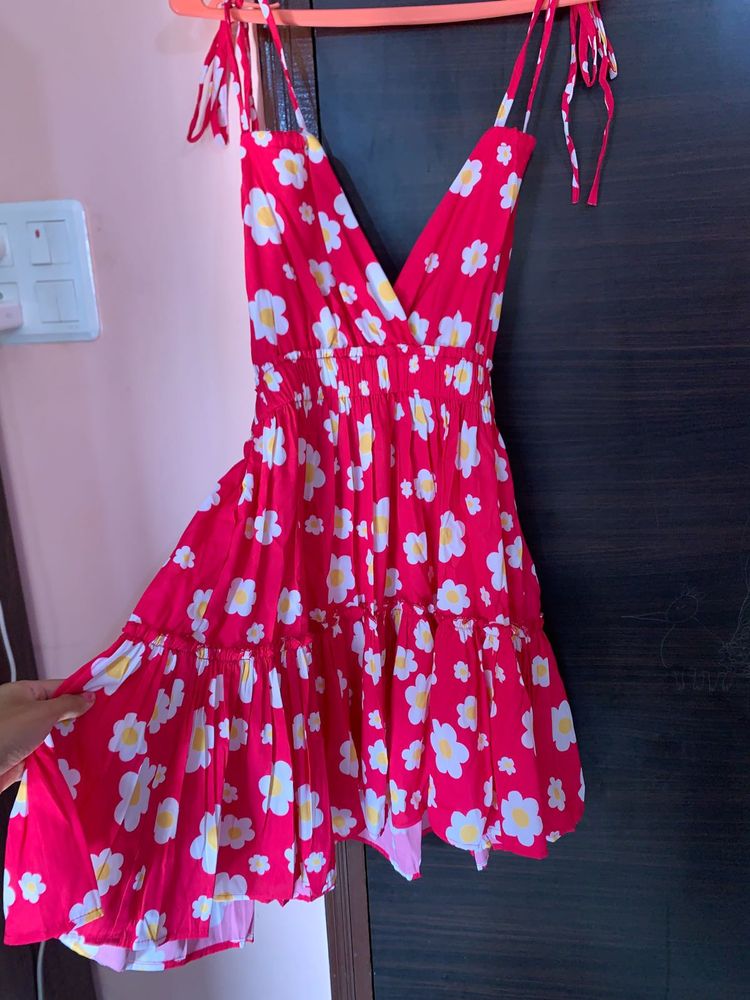 Red Floral Sundress