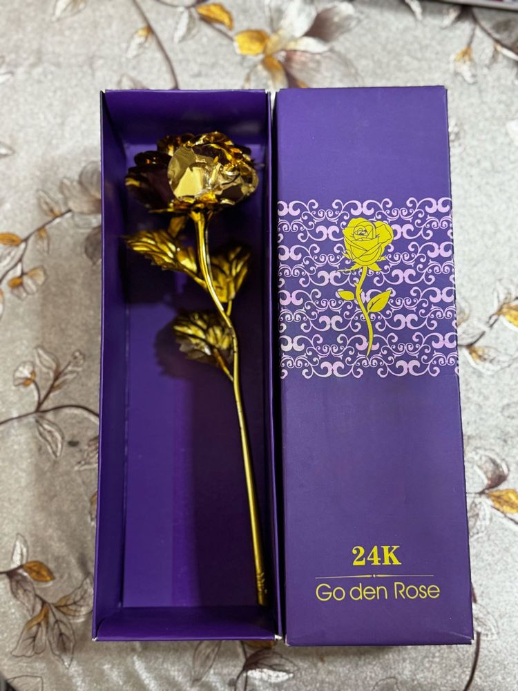 24K Golden Rose