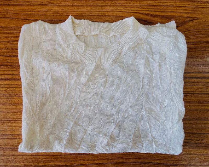 women’s pre winter Elegant White Top