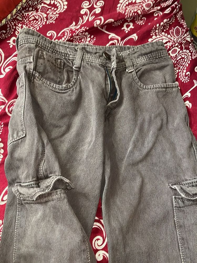 brown Cargo Jeans