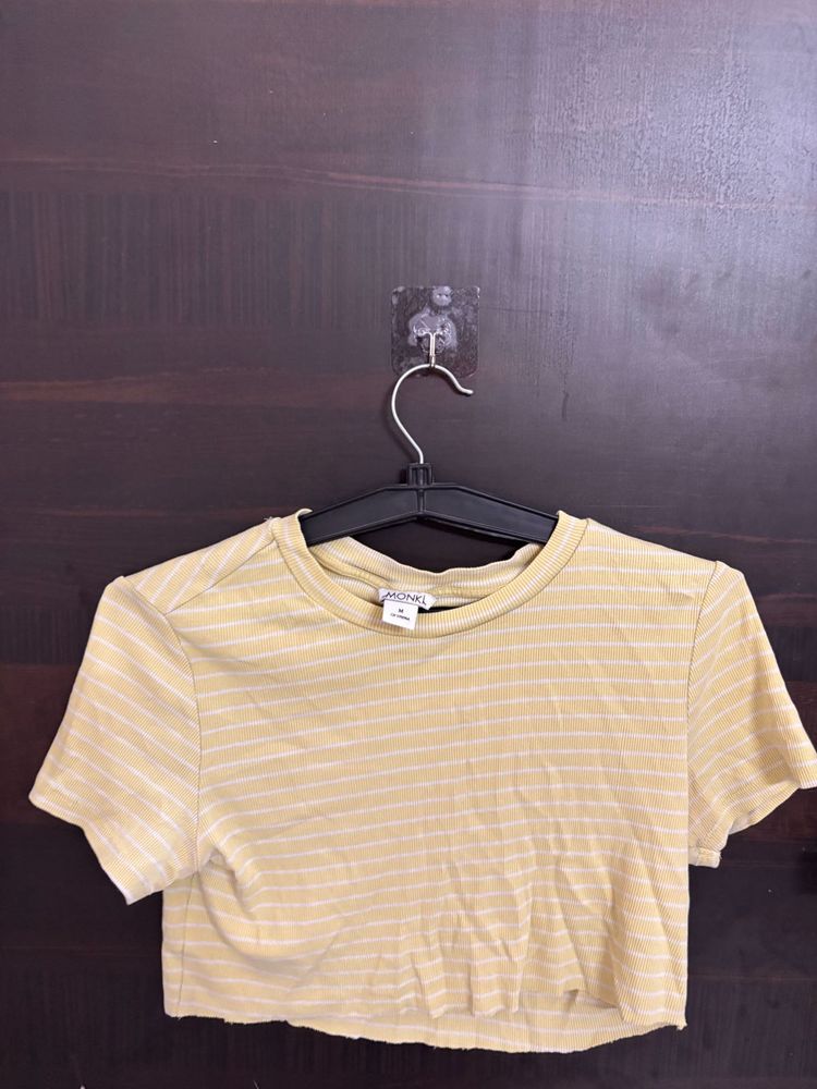 Striped Crop Top - Size S
