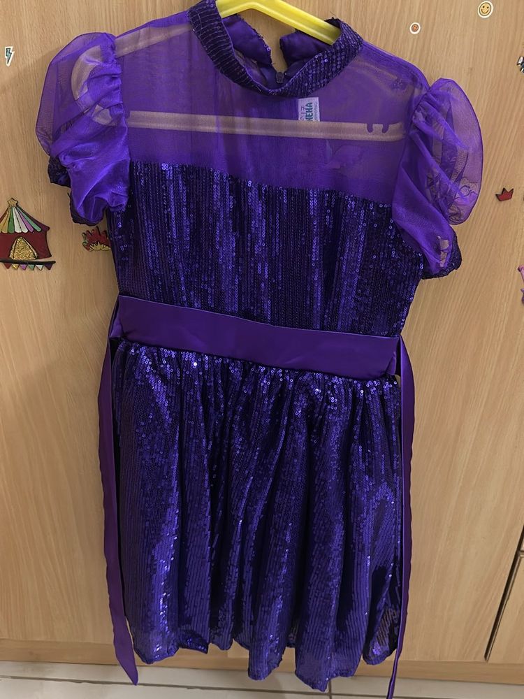 Sparkly Purple Party Dress